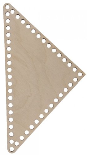 Dřevěný výřez na háčkování trojhranný 200x200 mm