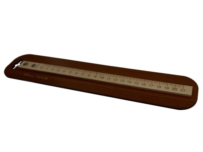 Posunovací pravítko na rozkres pletených vzorů - Délka pravítka: Pravítko na A4 a časopis (29 cm)
