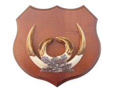 Podložka pod trofej č.363 - kaštan + plechové krytí