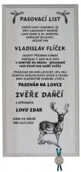 Pasovací list daněk č.732 na frézované desce 2D
