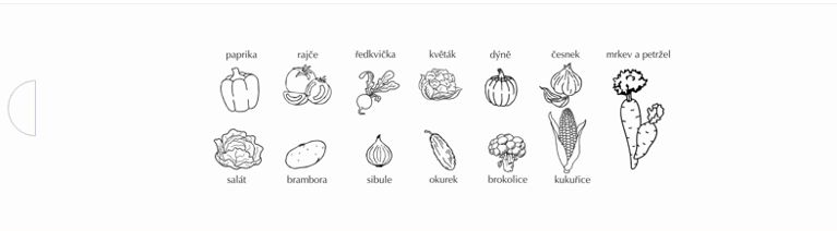 Razítka ZELENINA č.10035