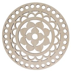 Dřevěný výřez na háčkování  Ø150 mm