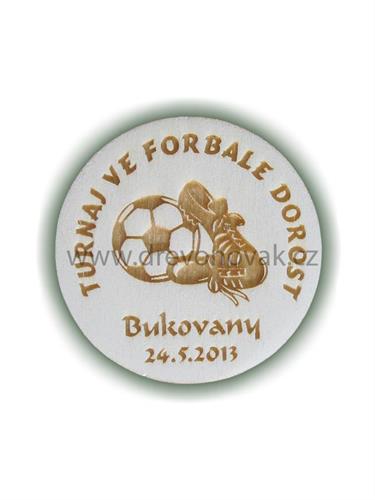 Známka kulatá sportovní č.851 - Známka kulatá jednostranná