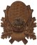 Podložka pod trofej č.143 - litinové krytí zbraní - Barva: Přírodní bez povrchové úpravy