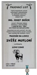 Pasovací list muflon č.737 - na frézované desce 2D