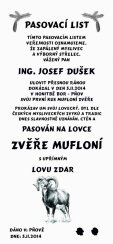 Pasovací list muflon č.737 - na frézované desce 2D