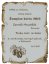 Diplom 774 košt slivovice pergamen z překližky