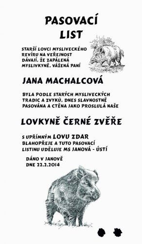 Pasovací list černá zvěř č.731 na frézované desce 2D