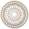 Dřevěný výřez na háčkovaný vyřezávaný mandala Ø150 mm