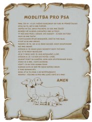 Modlitba pro psa pergamen z překližky