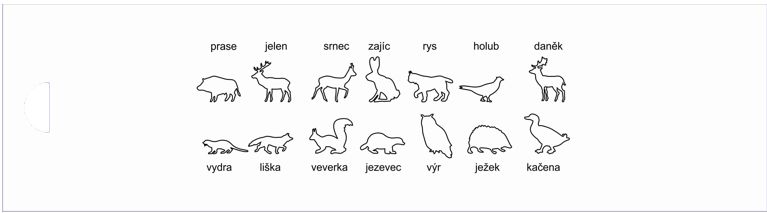 Razítka OBRYSY ZVĚŘE č.10028