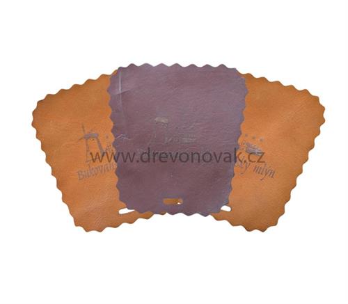 Kožená lepačka na mouchy s gravírováním
