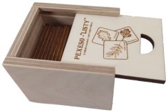 Pexeso listy 18 dílků + dřevěná krabička