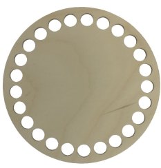 Dřevěný výřez na háčkování Ø 100 mm
