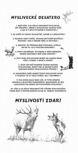 Desatero pro myslivce č.708 na frézované desce
