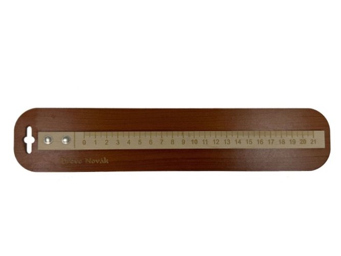 Posunovací pravítko na rozkres pletených vzorů - Délka pravítka: Pravítko na A4 a časopis (29 cm)