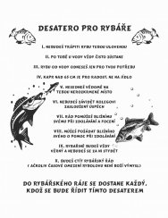 Desatero pro rybáře č.704 na frézované desce
