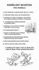 Desatero pro manžela č. 707 na desce s kůrou