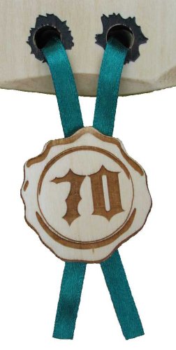 Gratulace myslivec 744 na desce s kůrou 3D