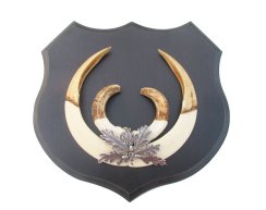 Podložka pod trofej č.364 - černá + plechové krytí