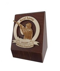 Dřevěná plaketa hnědá Král honu nebo naháňky