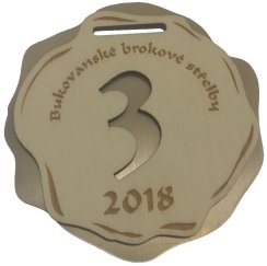 Známka skládaná ze dvou částí metalická č.859