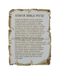 Svatá bible pivní pergamen malý č.862