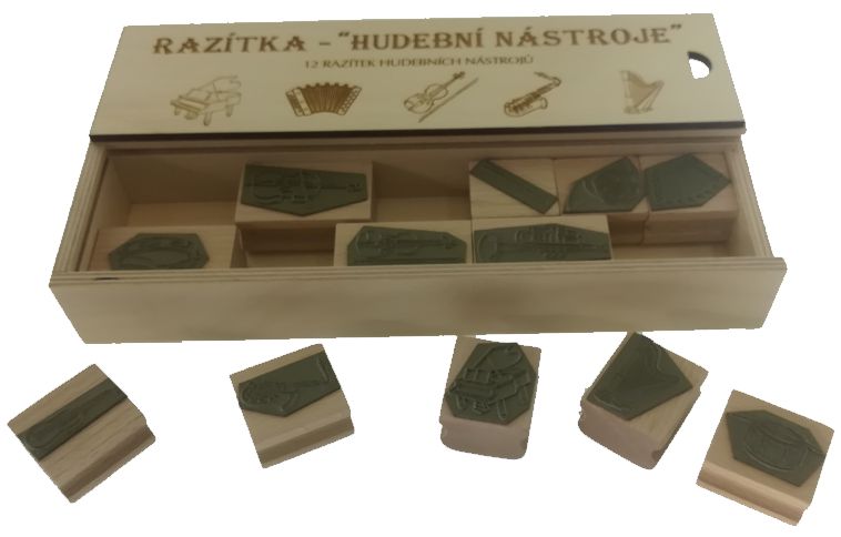 Razítka HUDEBNÍ NÁSTROJE  č.10037
