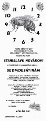 Gratulace včelař s hodinami č.695 na desce s kůrou 3D
