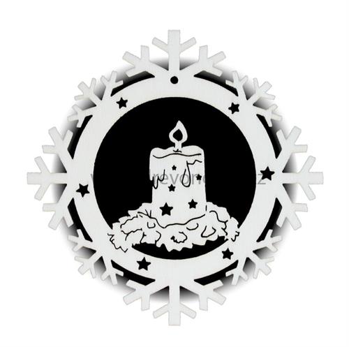 Vánoční ozdoba VLOČKA  č.1413