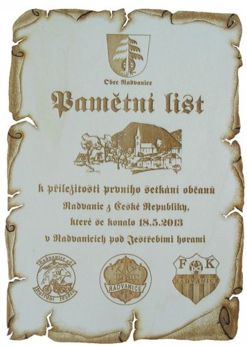 Pergamen z překližky A4 č.870