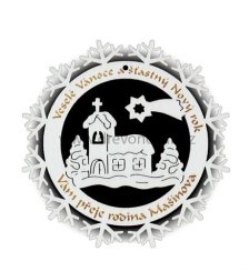 Novoroční blahopřání VLOČKA KOSTELÍK č.1408