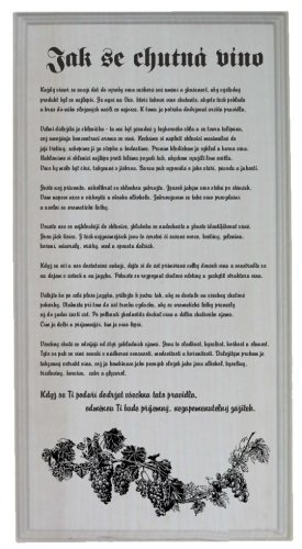 Jak se chutná víno - Jak se chutná víno na frézované desce