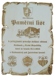 Pergamen z překližky A4 č.870