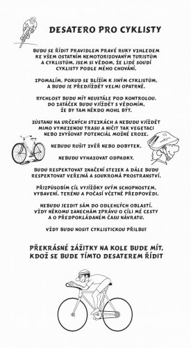 Desatero pro cyklisty č.709 deska s kůrou