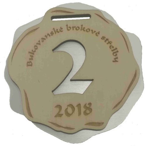 Známka skládaná ze dvou částí metalická č.859