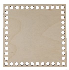 Dřevěný výřez na háčkování ČTVEREC 200x200 mm