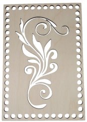Dřevěný výřez na háčkování obdélník 150x220 mm  vyřezávaný