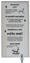 Pasovací list srnec č.734 na frézované desce 2D