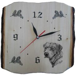 Hodiny deska s kůrou - Labrador