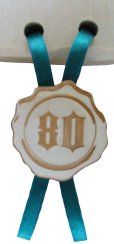 Gratulace myslivec č.743 na desce s kůrou 3D