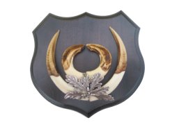 Podložka pod trofej č.362 - černá + plechové krytí