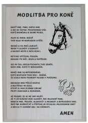 Modlitba pro koně č.783 na frézované desce