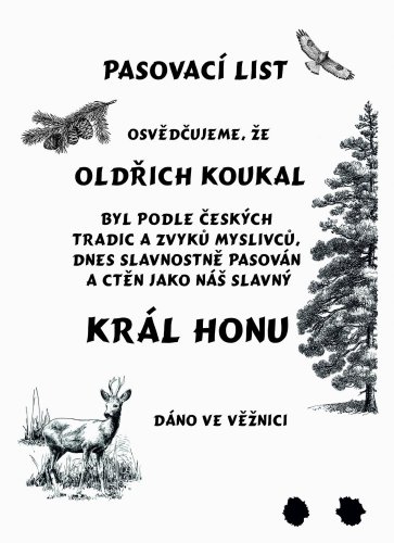 Pasovací list král honu č.723 na frézované desce