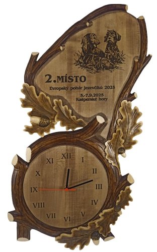 Nástěnné HODINY řezbované č.977